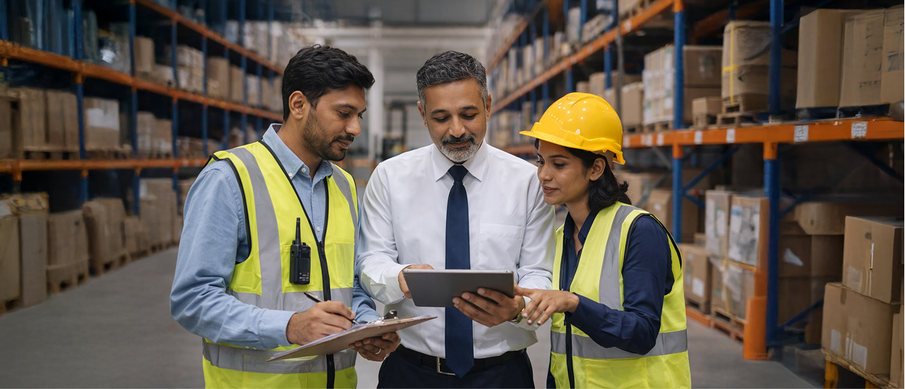 Senior operations and supply chain leaders reviewing enterprise execution